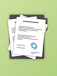 Illustration de documents sur un clipboard