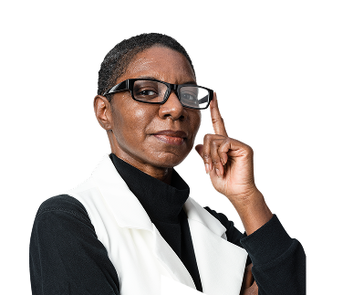 Femme professionnelle avec des lunettes